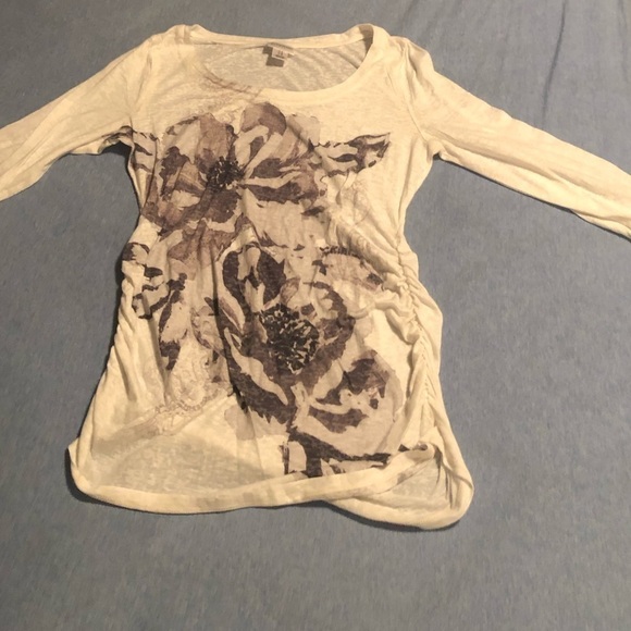 2 Motherhood Maternity Long Sleeve Shirts - Picture 7 of 9